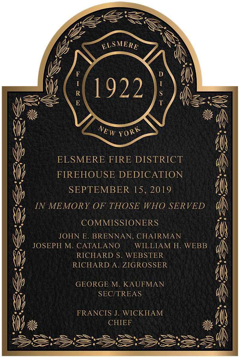 Memorial Plaques, cast Memorial Plaques, firefighter plaque, bronze firefighter plaque, cast bronze firefighter Plaques
